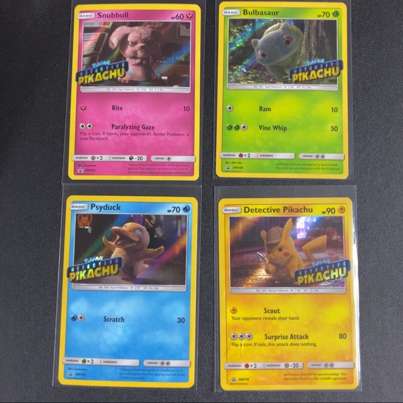 Detective Pikachu Stamped Promo Pokémon cards - Picture 1 of 3
